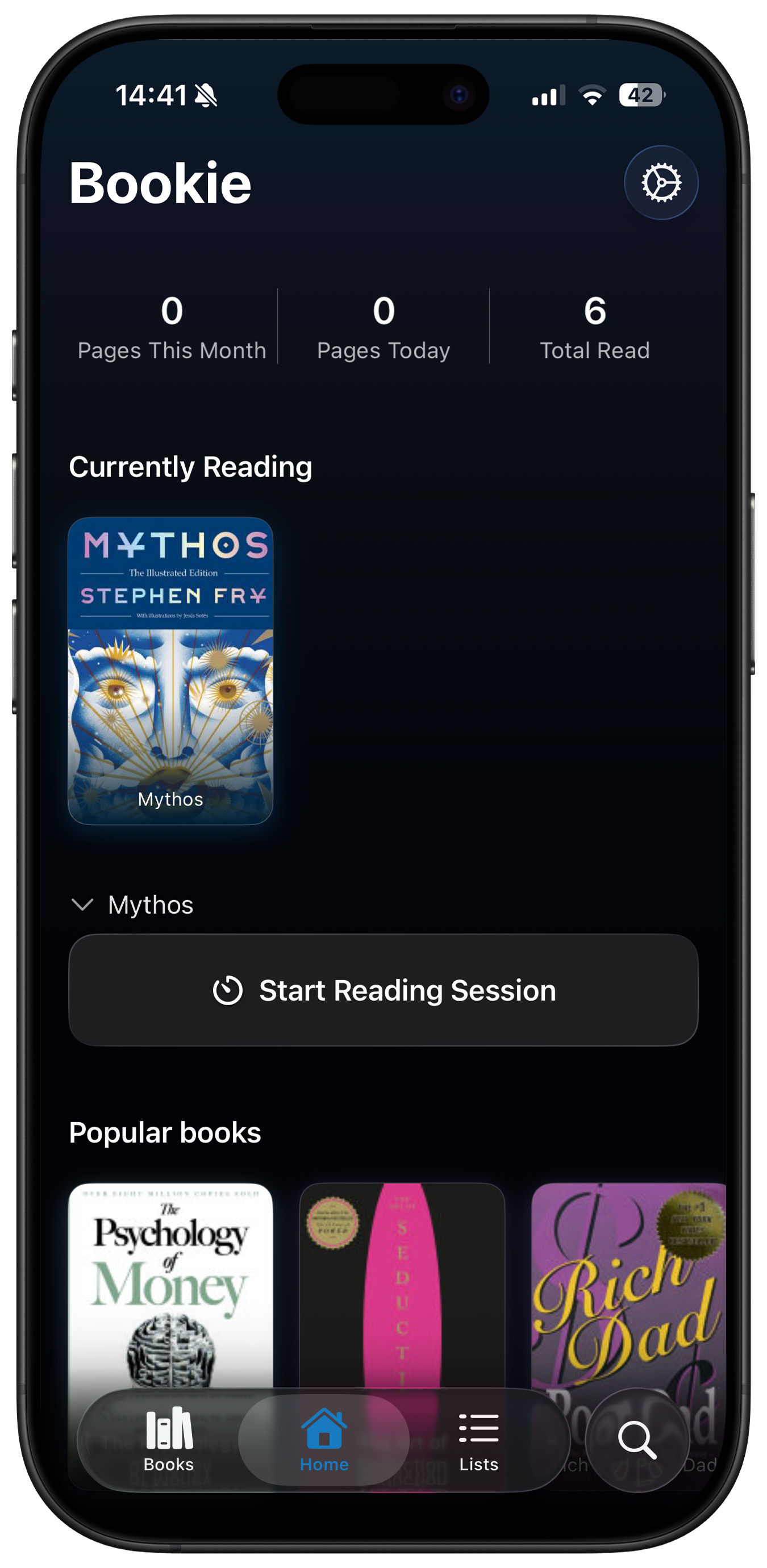 Readleap Home Screen